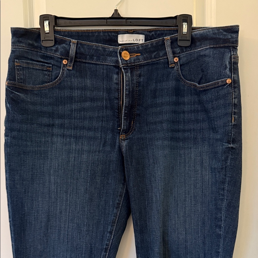 LOFT Women's Dark Blue Skinny Jeans